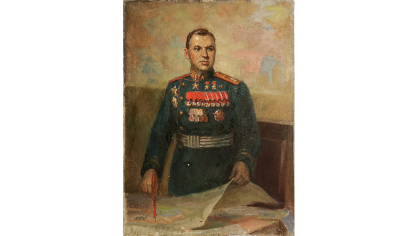 Н. И. Гусев «Портрет Маршала Советского Союза К. К. Рокоссовского», 1945 г.
